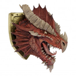 D&D replikas of the Realms Life-Size Foam figúrka Ancient Red Dragon Trophy Plaque - Limited Edition 50th Anniversary 56 cm